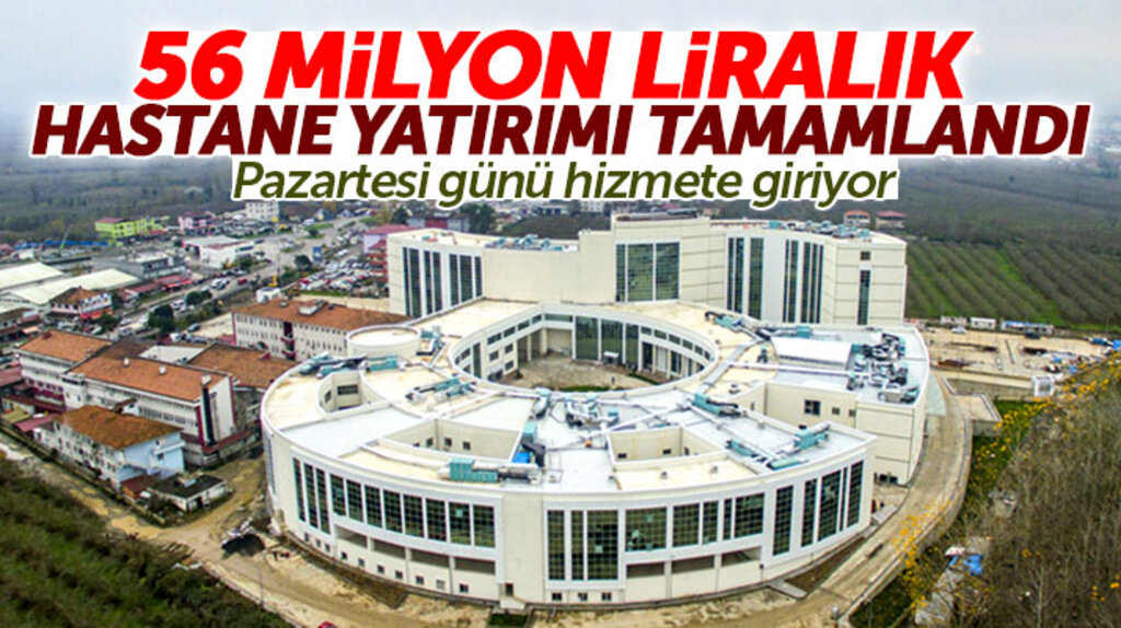 Samsun'da 56 milyon liralık Çarşamba Devlet Hastanesinin inşaatı tamamlandı