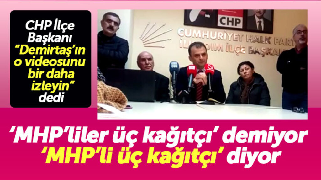 Samsun CHP'den açıklama: Necattin Demirtaş MHP'liler üç kağıtçıdır demiyor, MHP'li üç kağıtçı diyor