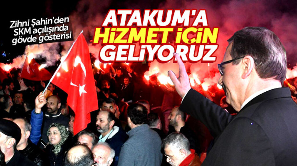 Samsun'da Zihni Şahin AK Parti Atakum SKM açılışında gövde gösterisi yaptı