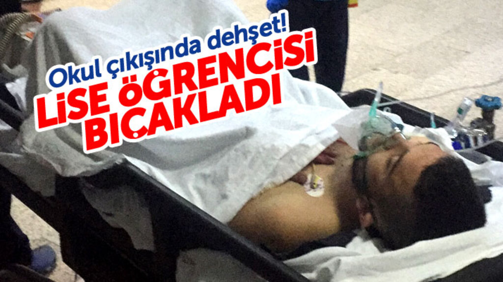 Samsun'da lise öğrencisi okul çıkışı kavga ettiği bir kişiyi bıçaklayarak ağır yaraladı