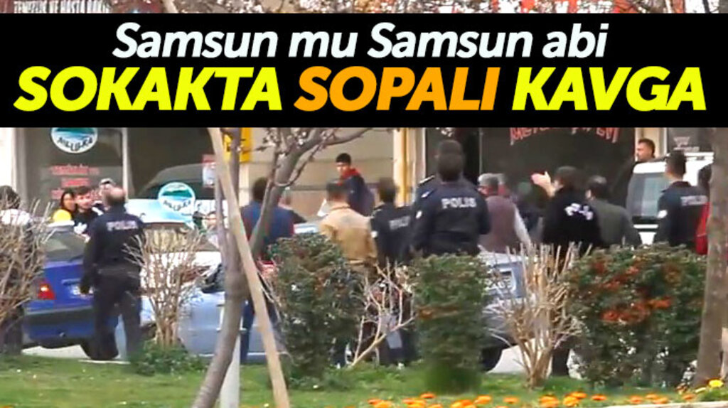 Samsun Bafra'da iki aile arasında duruşma sonrası sopalı kavga çıktı 8 kişi yaralandı