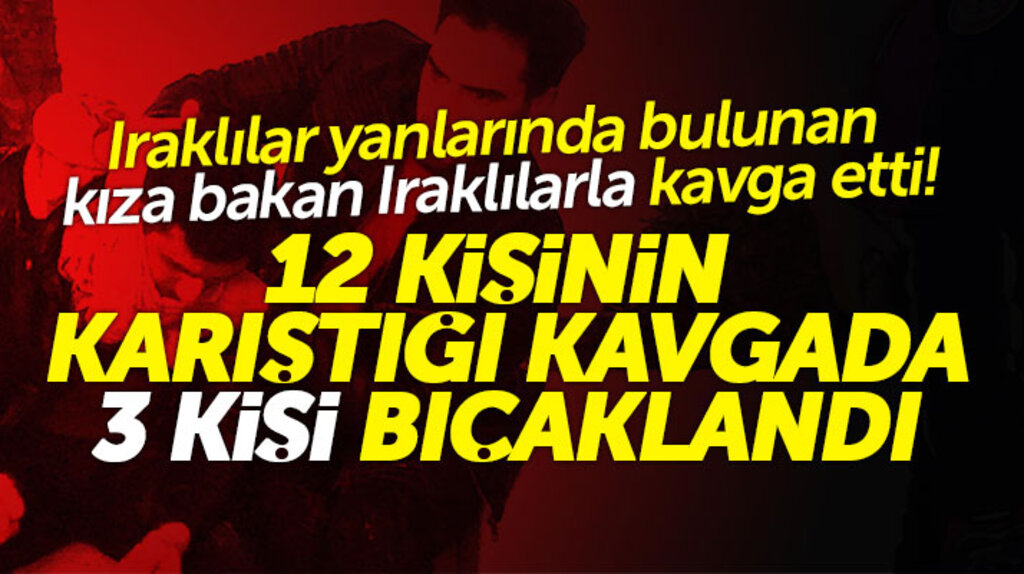 Samsun'da Iraklılar Iraklıların yanında ki kıza baktı! 12 kişi kavga etti 3 kişi bıçaklandı