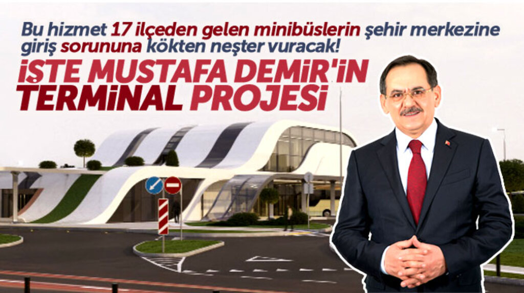 Samsun Büyükşehir adayı Mustafa Demir ilçe minibüsleri için terminal projesinin detaylarını açıkladı