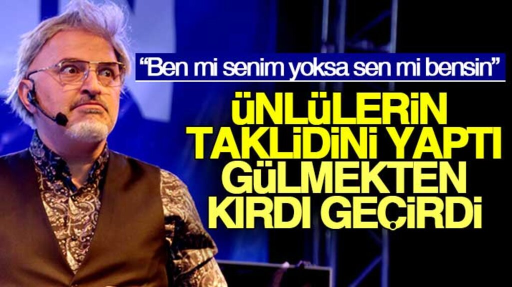 Yavuz Seçkin Samsun'da ünlülerin taklidini yaptı izleyenleri gülmekten kırdı geçirdi