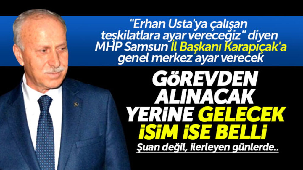 Samsun'da MHP İl Başkanı Abdullah Karapıçak görevden alınacak iddiası