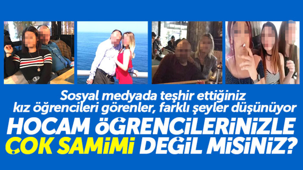 Samsun'da lise öğretmeninin kız öğrencileri olan samimi fotoğraflarını yayınlaması tepki çekti