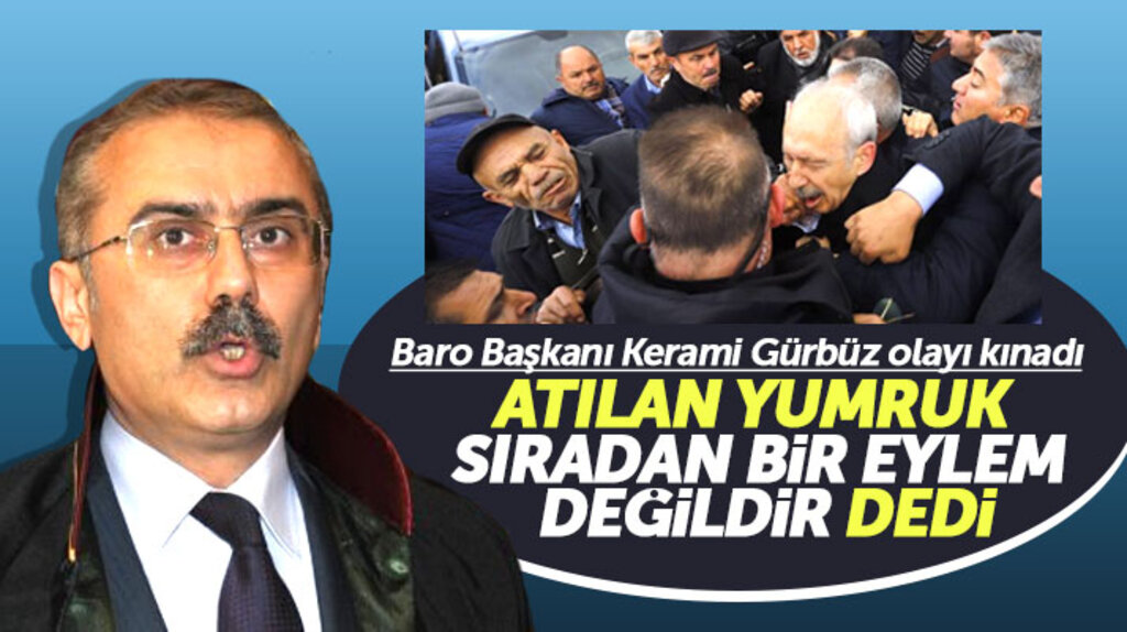 Samsun Barosu Başkanı Kerami Gürbüz Kılıçdaroğlu'na yapılan saldırı olayı ile ilgili açıklama yaptı