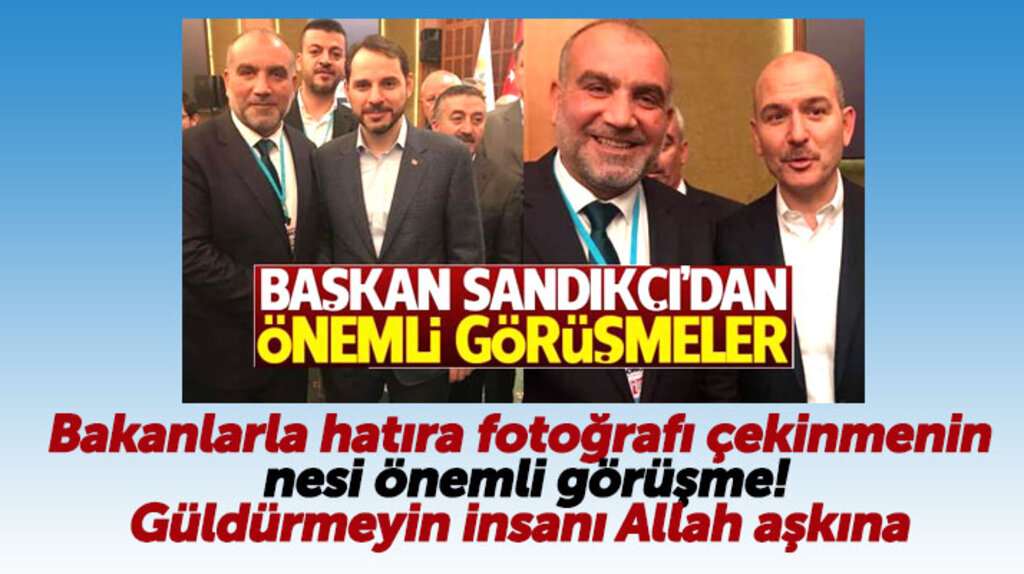 İbrahim Sandıkçı'nın bakanlarla olan hatıra fotoğraflarına önemli görüşme denilmesi güldürdü