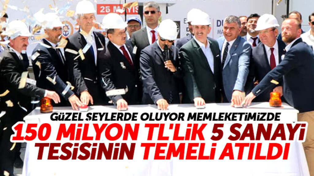 Samsun Havza OSB'de 150 milyon yatırım ile yapılacak 5 sanayi tesisinin temeli atıldı