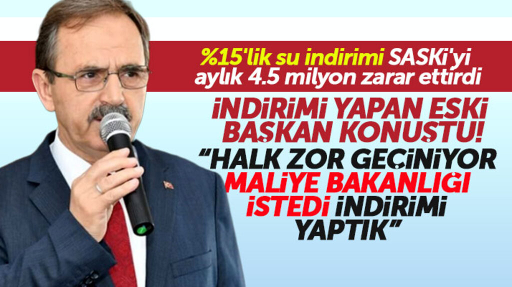 Zihni Şahin'den yüzde 15'lik su indirimi açıklaması! Maliye Bakanlığı istedi yaptık
