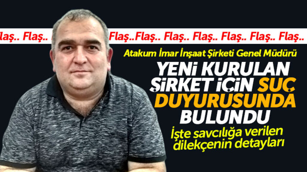 Samsun'da Atakum Belediyesinde kurulan yeni şirket ve Cemil Deveci için suç duyurusu