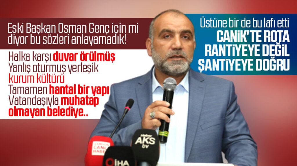 Canik İlçe Belediyesi Başkanı İbrahim Sandıkçı'dan manidar sözler