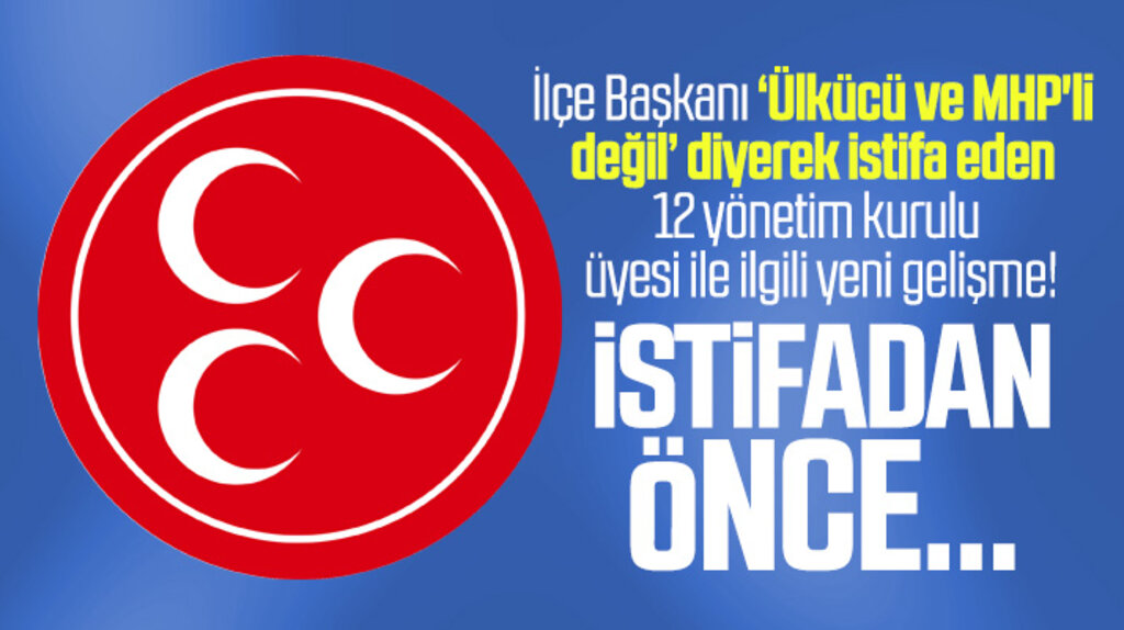 Terme ilçesinde MHP İlçe Teşkilatından, istifa eden 12 yönetim kurulu üyesi ile ilgili yeni gelişme