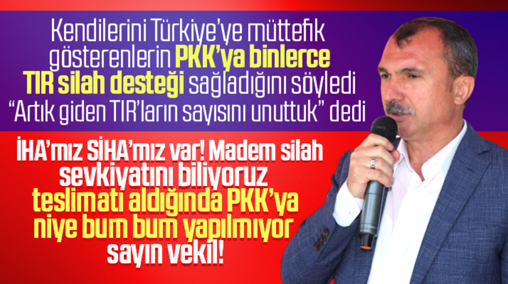 AK Parti Samsun Milletvekili Orhan Kırcalı PKK'ya binlerce tır silah desteği verildiğini açıkladı