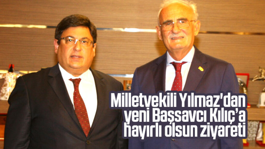 Milletvekili Yusuf Ziya Yılmaz Samsun'un yeni Başsavcısı Sabri Kılıç'ı ziyaret etti