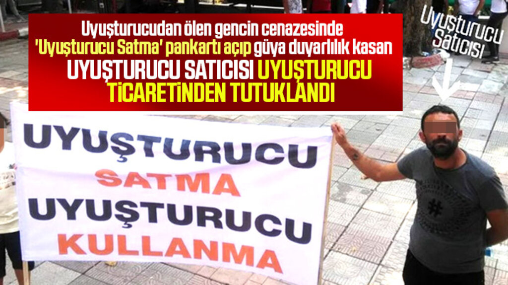 Samsun'da uyuşturucu satma pankartı açan şahıs uyuşturucu ticaretinden tutuklandı