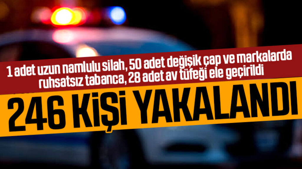 Samsun emniyeti aranan 246 kişiyi asayiş uygulamasında yakaladı
