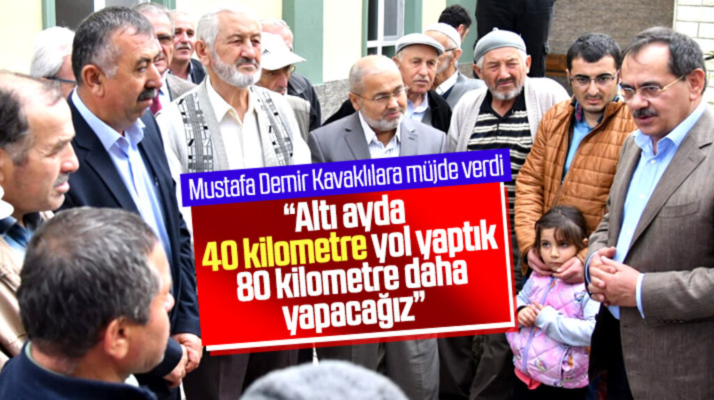 Samsun Büyükşehir Başkanı Demir, Kavak ilçesine 80 kilometre daha yol yapılacağını açıkladı