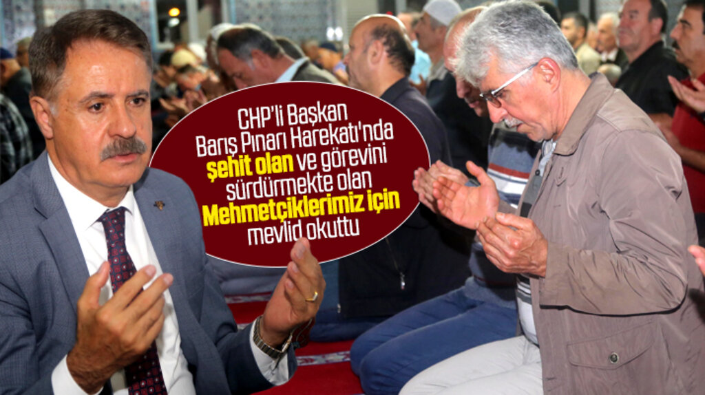 Samsun'da CHP'li Atakum Belediyesi Barış Pınarı Harekatında şehit olanlar için mevlid okuttu