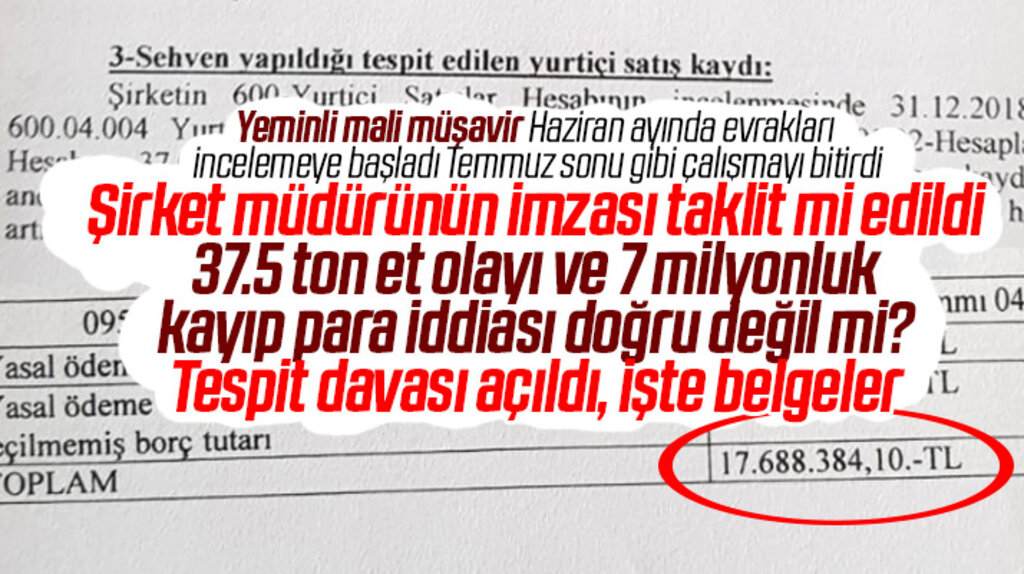 Atakum Belediyesinde 37.5 ton lop et ve kayıp 7 milyon lira iddiası doğru değil mi işte belgeler