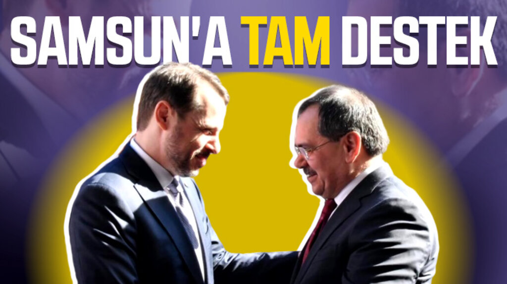 Berat Albayrak Samsun'da yapılacak yatırımlara tam destek verileceğini açıkladı