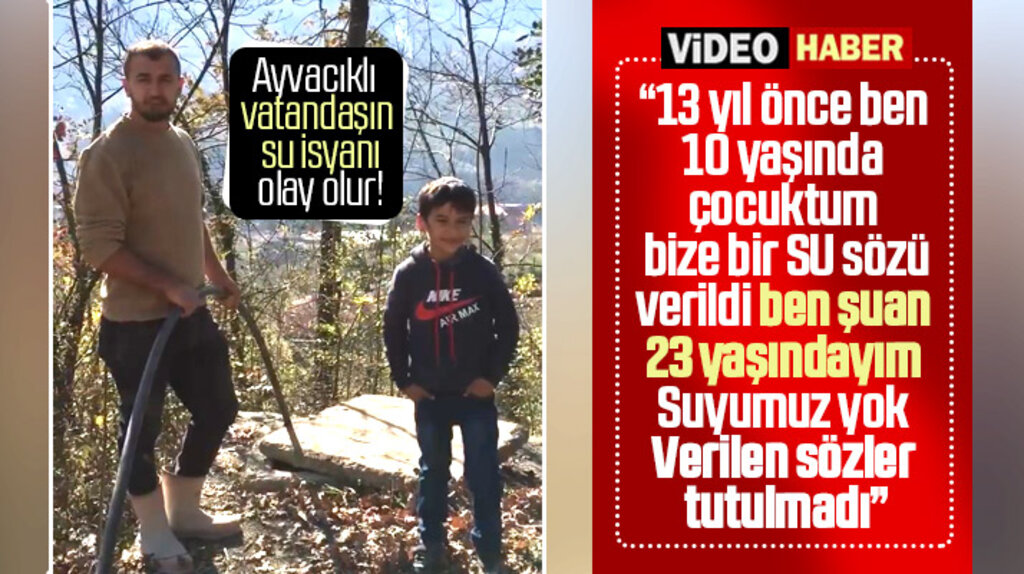 Samsun'da Ayvacıklı vatandaş su isyanını çektiği video ile anlattı
