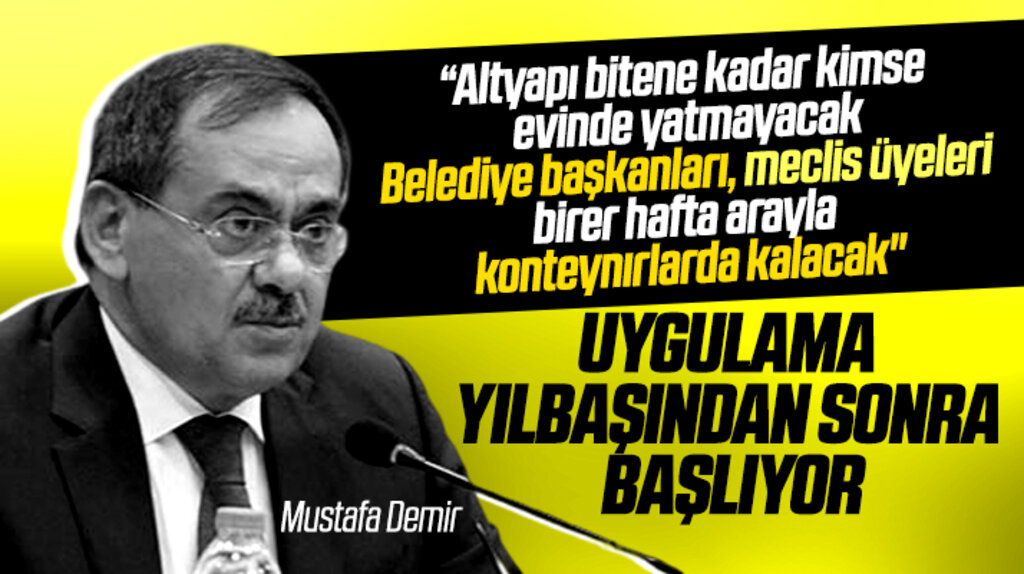 Samsun'da alt yapı bitene kadar belediye başkanları konteynırlarda yatacak