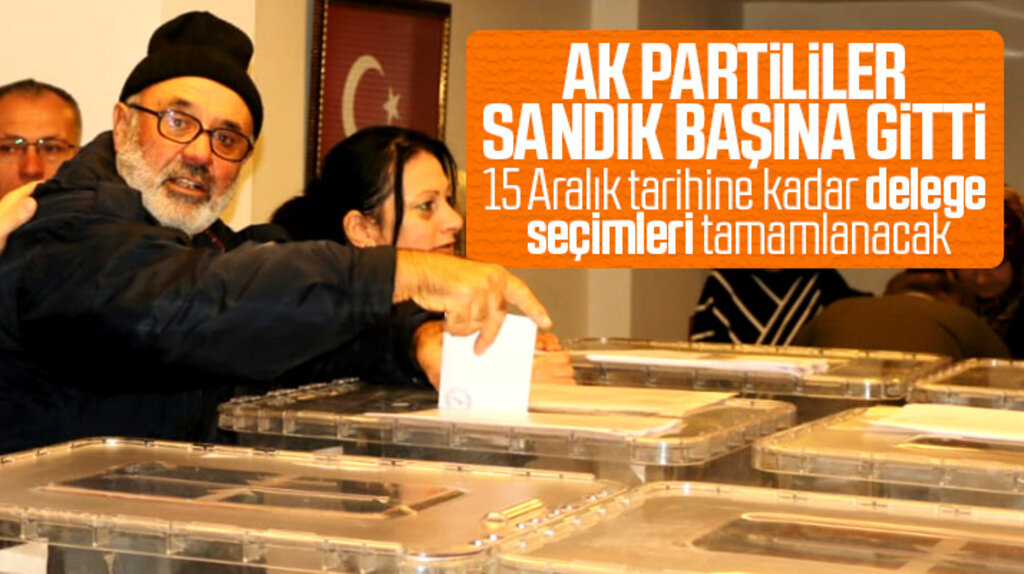 Samsun'da AK Parti'nin ilçe delege seçimleri başladı