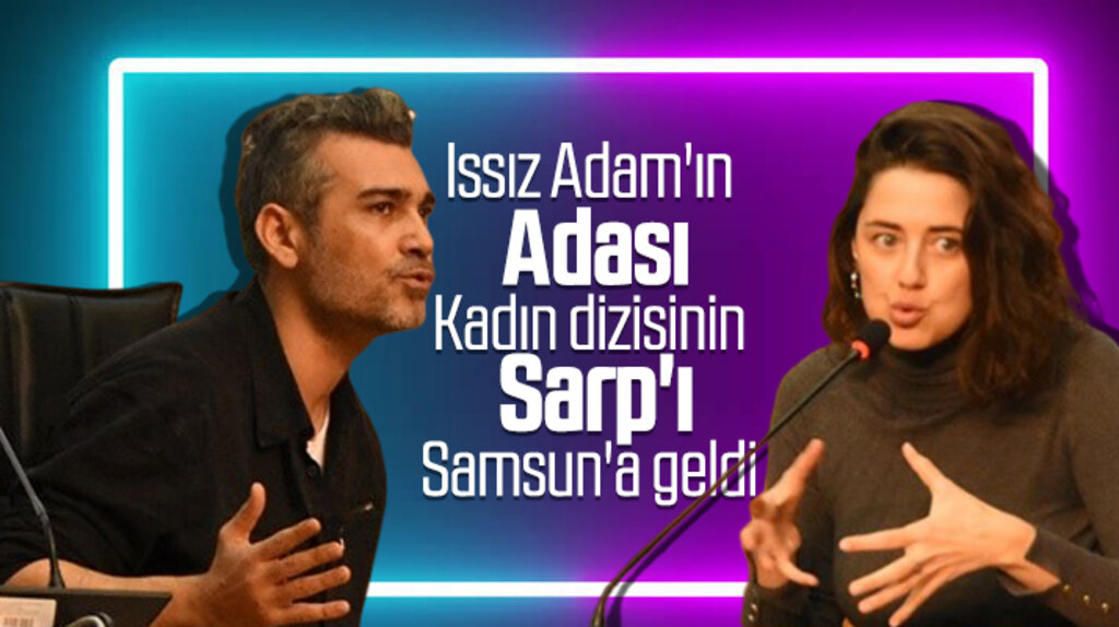 Samsun OMÜ'de Caner Cindoruk ve Melis Birkan söyleşiye katıldı