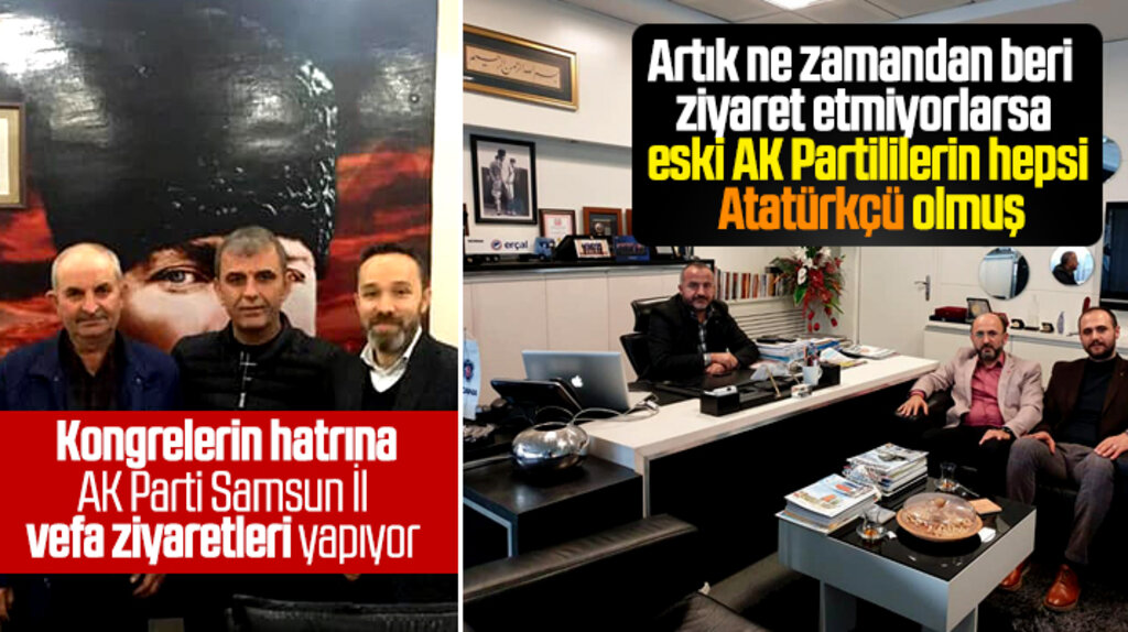 AK Parti Samsun İl, kongreler öncesi eski AK Partililere vefa ziyareti yapıyor