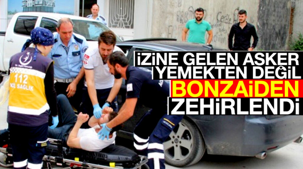 Samsun Bafra'da izine gelen asker bonzaiden zehirlendi