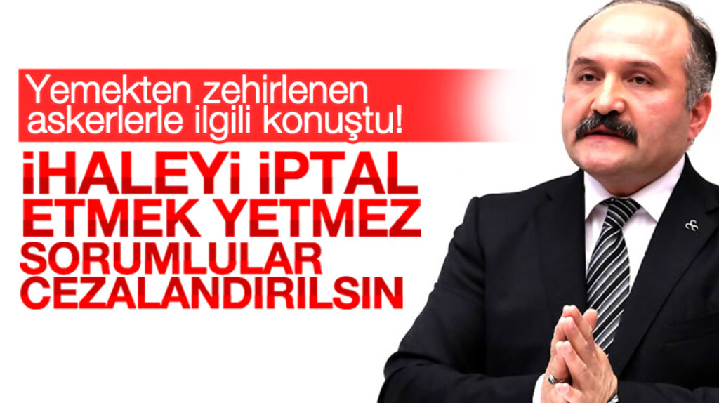 Erhan Usta yemekten zehirlenen askerlerle ilgili mecliste konuştu
