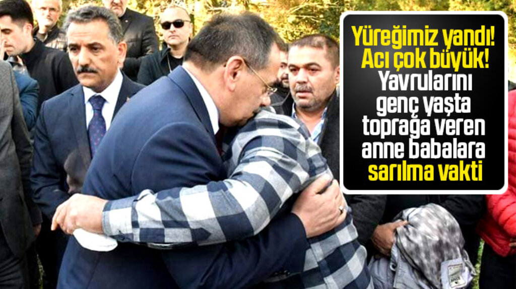 Mustafa Demir hayatını kaybeden iki lise öğrencisinin ailelerini teselli etti