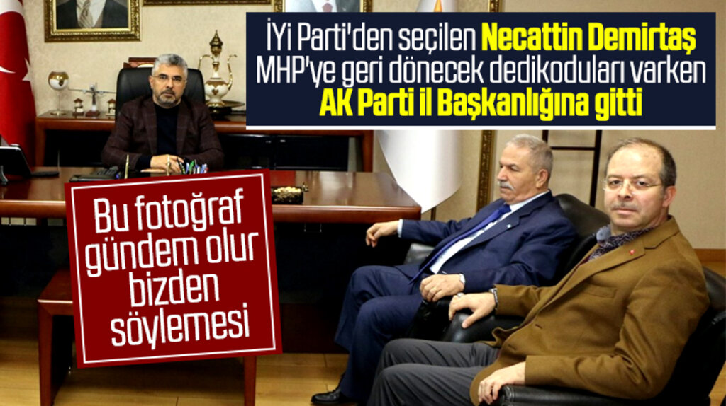 Necattin Demirtaş'tan AK Parti Samsun İl Başkanlığına şaşırtan ziyaret