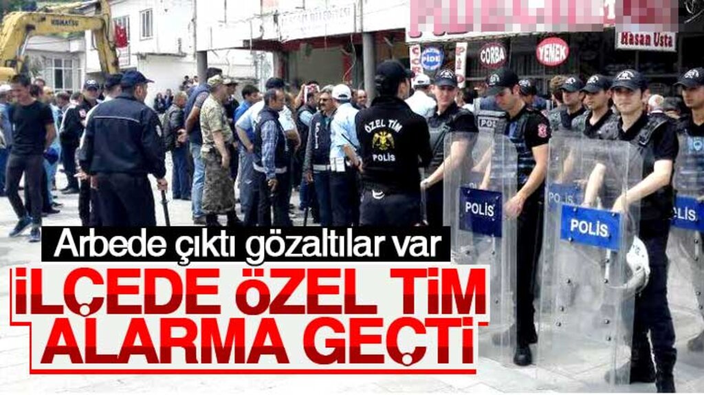Samsun'un Alaçam ilçesinde yıkım gerginliği: Arbede çıktı gözaltılar var