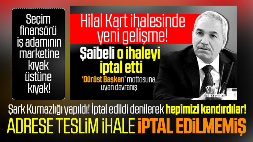 İlkadım Belediyesinin iptal edildiği söylenen Hilal Kart ihalesi iptal edilmemiş