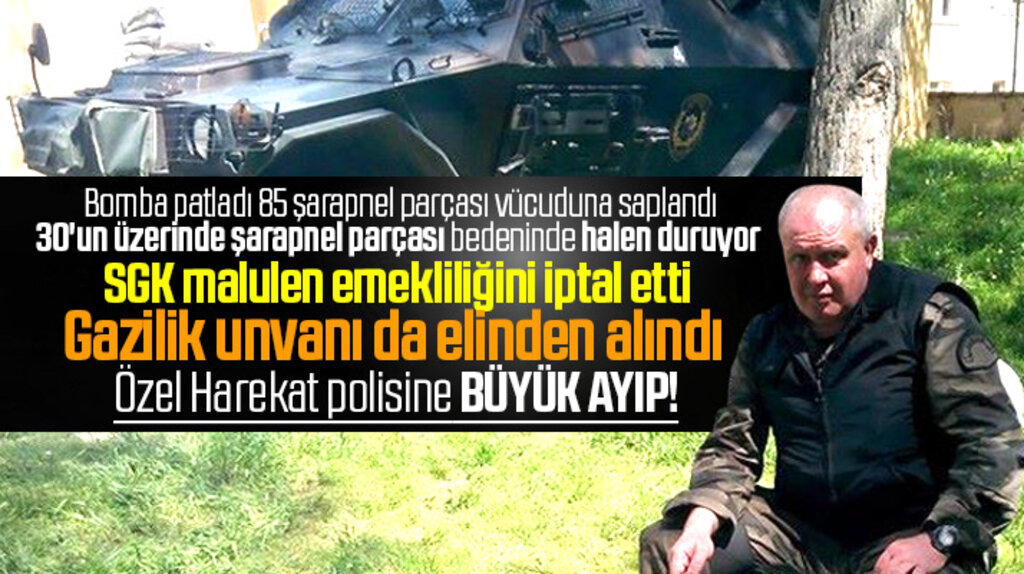 Samsunlu Özel Harekat Polisi Mustafa Kemal Hançer'e SGK'dan büyük ayıp