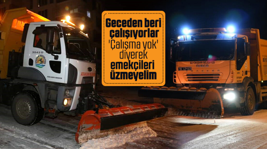 Samsun'a yoğun kar yağdı! Belediye personelleri seferber oldu