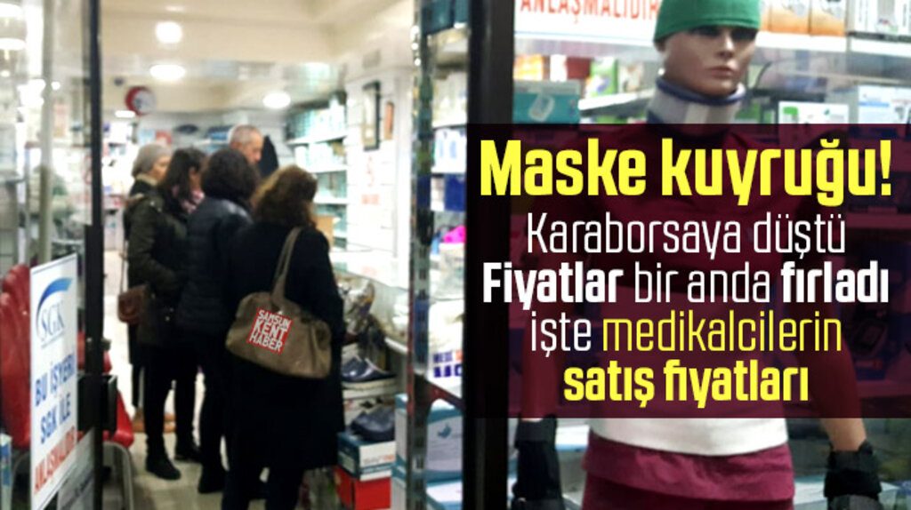 Samsun'da Corona Virüsüne karşı satılan yüz maskesi fiyatları ne kadar