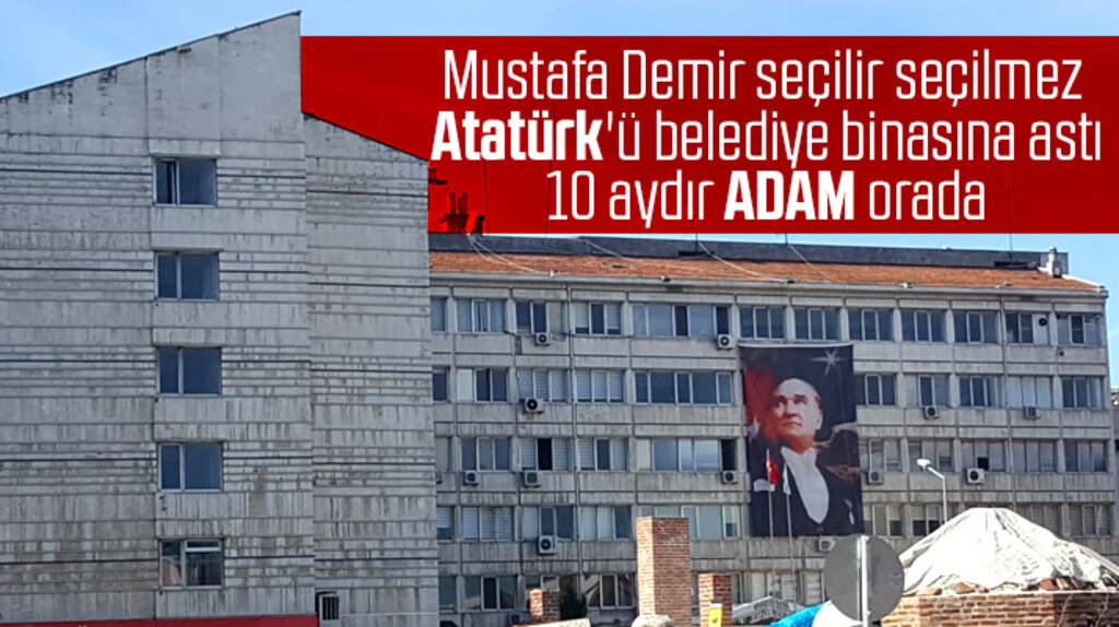 Samsun Büyükşehir Belediyesi binasında 10 aydır Atatürk'ün fotoğrafı asılı