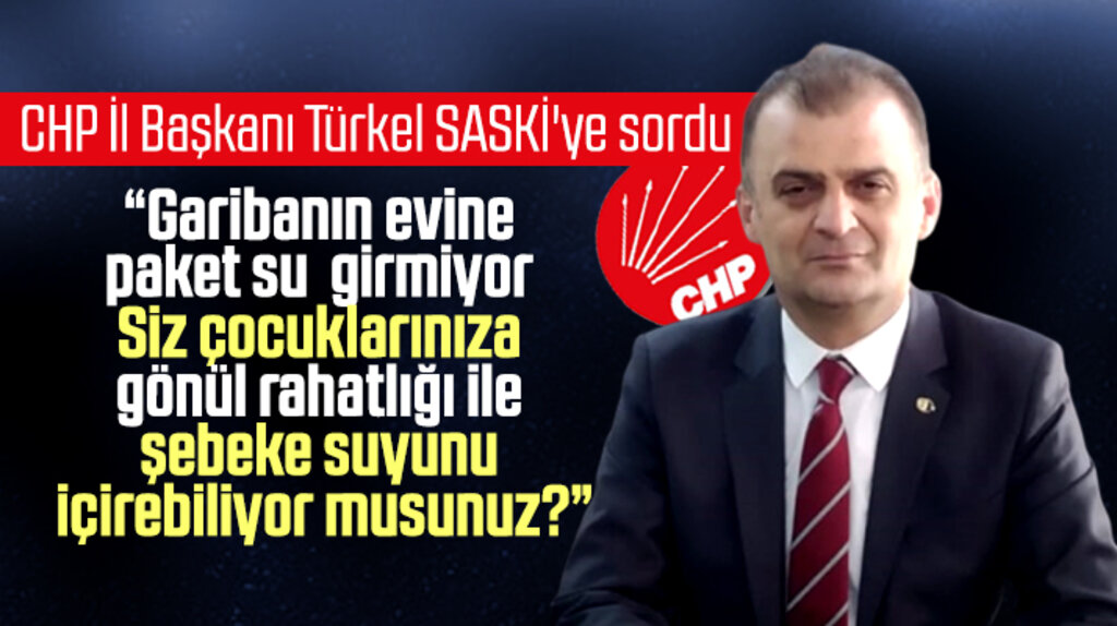CHP Samsun İl Başkanı Fatih Türkel'den içme suyu açıklaması 