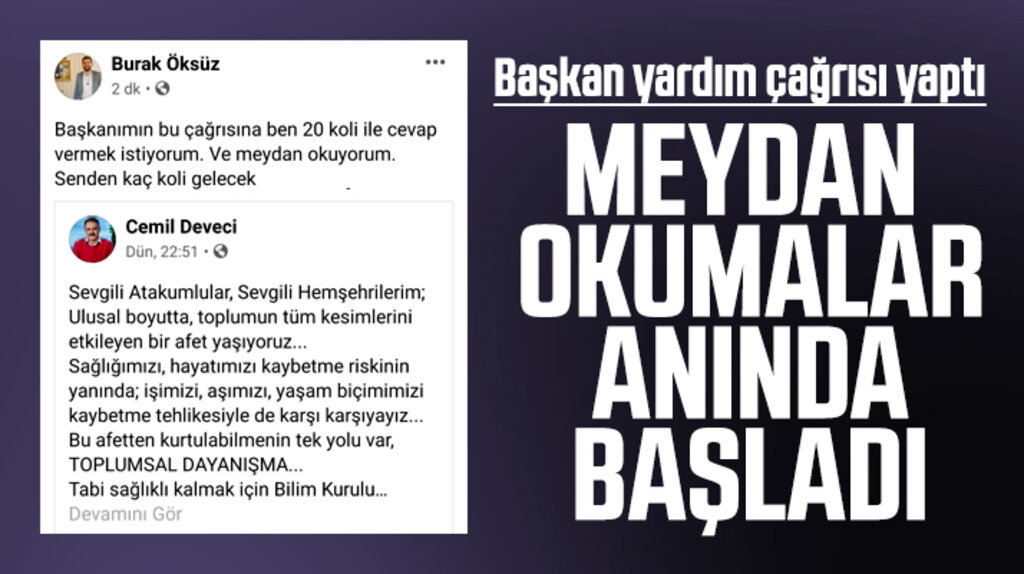 Cemil Deveci'nin ihtiyaç sahipleri için yardım çağrısına anında yanıtlar geldi
