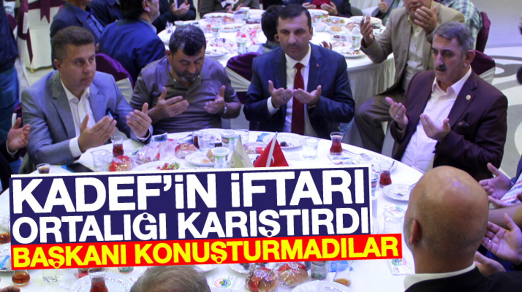 Samsun'da KADEF'in iftarı ortalığı karıştırdı: İbrahim Sarıcaoğlu'nu konuşturmadılar