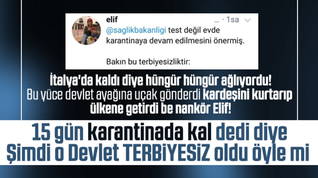 Samsun'da karantinaya alınan öğrencinin ablası devlete terbiyesiz dedi