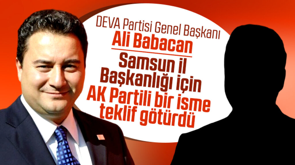Ali Babacan Samsun'da AK Partili isme il başkanlığı görevini teklif etti