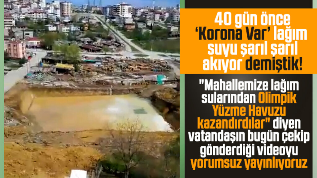 Samsun'da Çatalçam sokakta lağım suyu sorunu devam ediyor