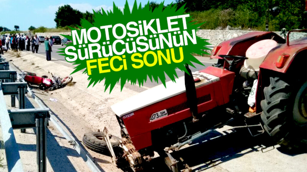 Samsun Bafra'da traktöre çarpan motosiklet sürücüsü Osman Çakır öldü