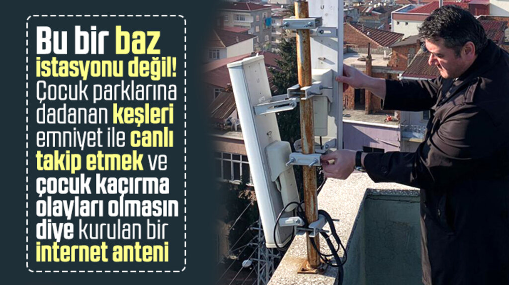 Samsun'da Canik Belediyesi çocuk parklarına kamera sistemi koydu