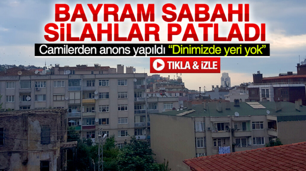 Samsun'da Ramazan Bayramı sabahı silahlar atıldı
