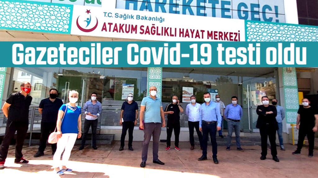 Samsun'da 19 Mayıs Gazeteciler Cemiyeti üyeleri Covid-19 testi oldu